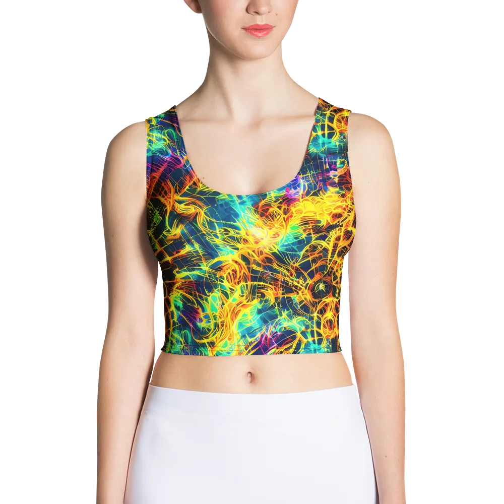 Kapp's Kaleidoscope on Crop Top — Front