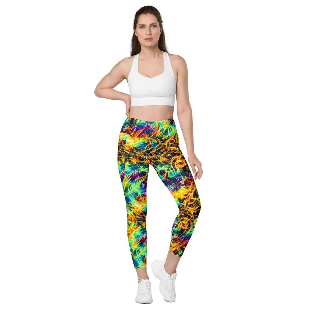 Kapp's Kaleidoscope on Leggings with Pockets — Front