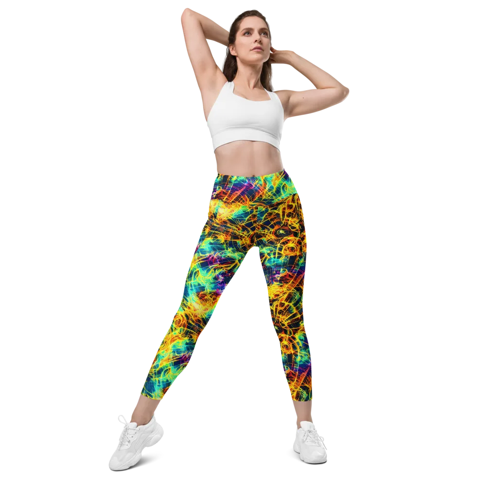 Kapp's Kaleidoscope on Leggings with Pockets — Front