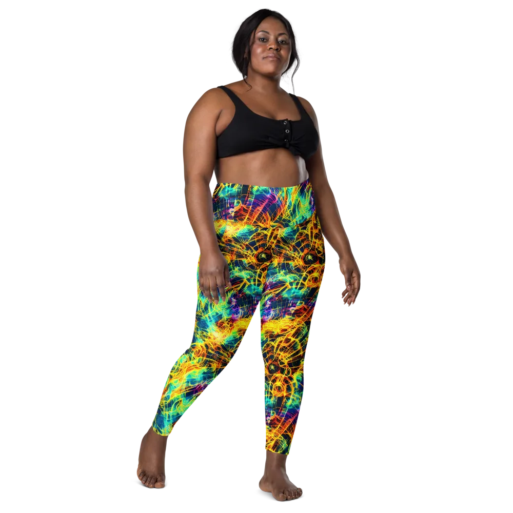 Kapp's Kaleidoscope on Leggings with Pockets — Front