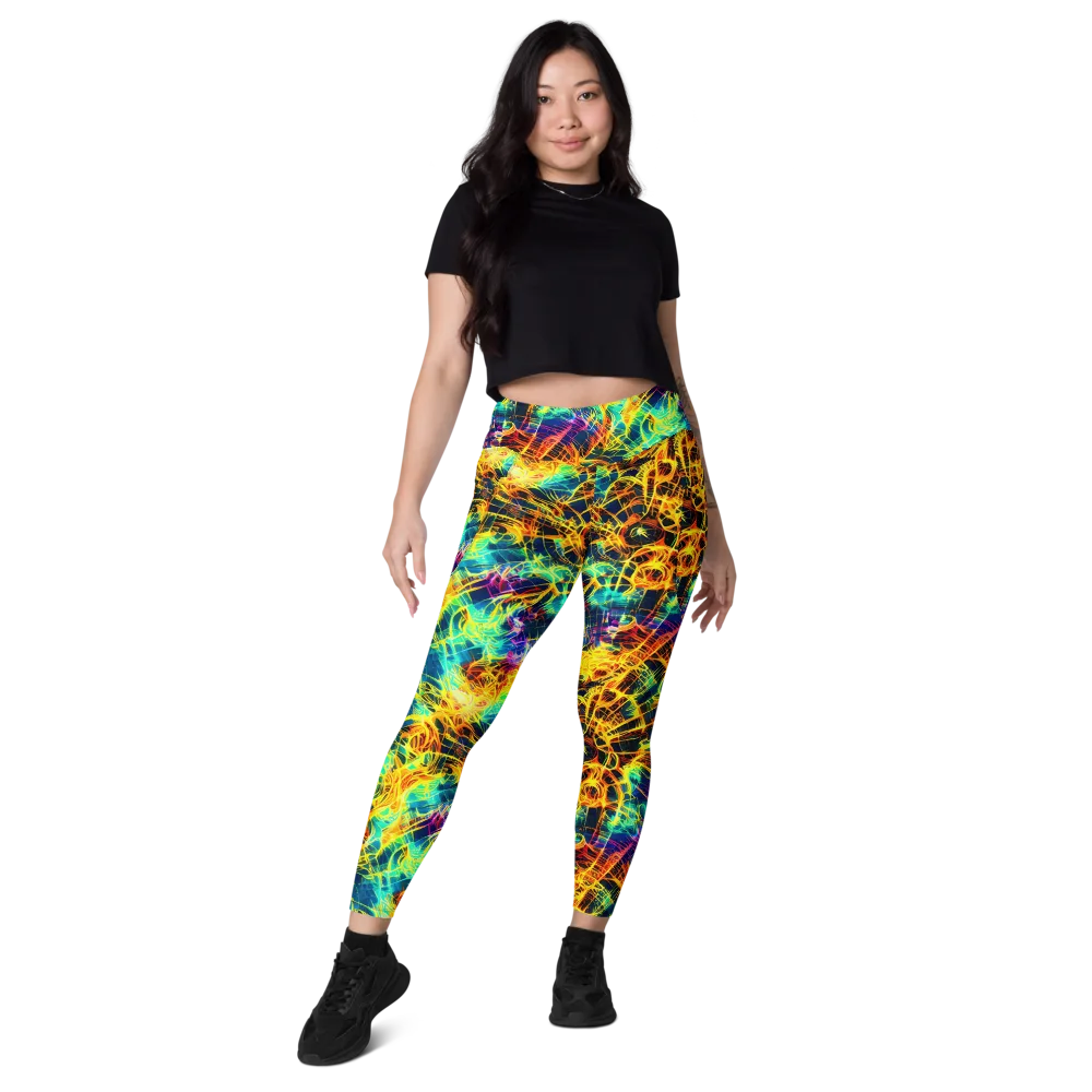 Kapp's Kaleidoscope on Leggings with Pockets — Front