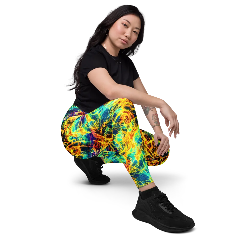 Kapp's Kaleidoscope on Leggings with Pockets — Right Front