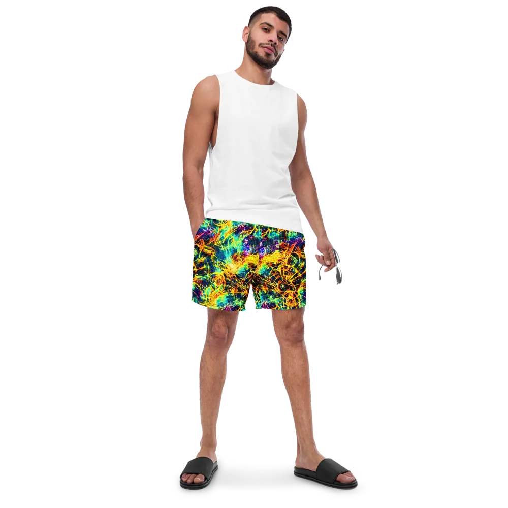 Kapp's Kaleidoscope on Swim Trunks — Front