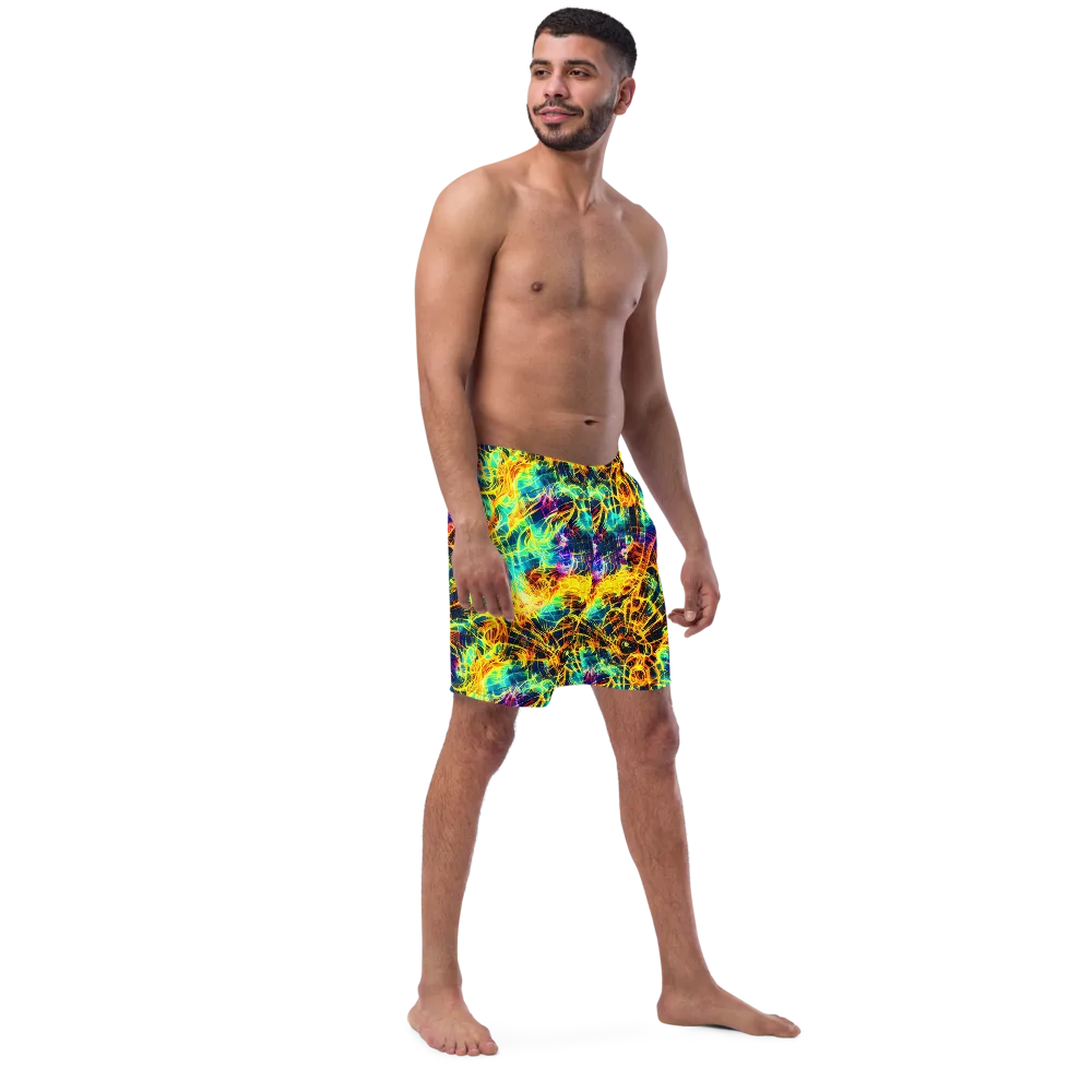 Kapp's Kaleidoscope on Swim Trunks — Right Front