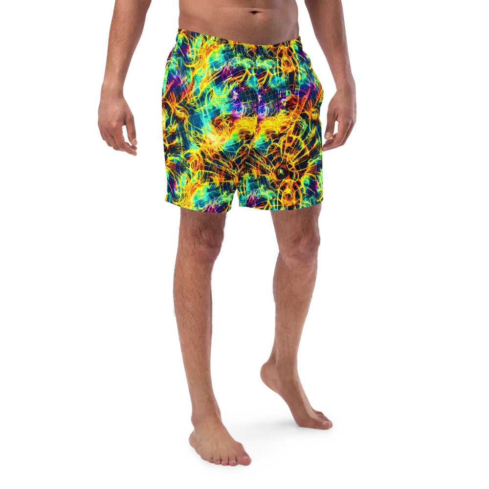 Kapp's Kaleidoscope on Swim Trunks — Front