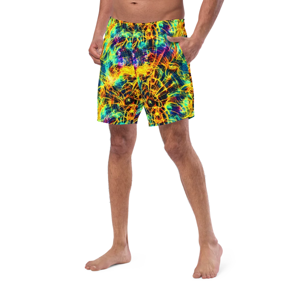 Kapp's Kaleidoscope on Swim Trunks — Left Front