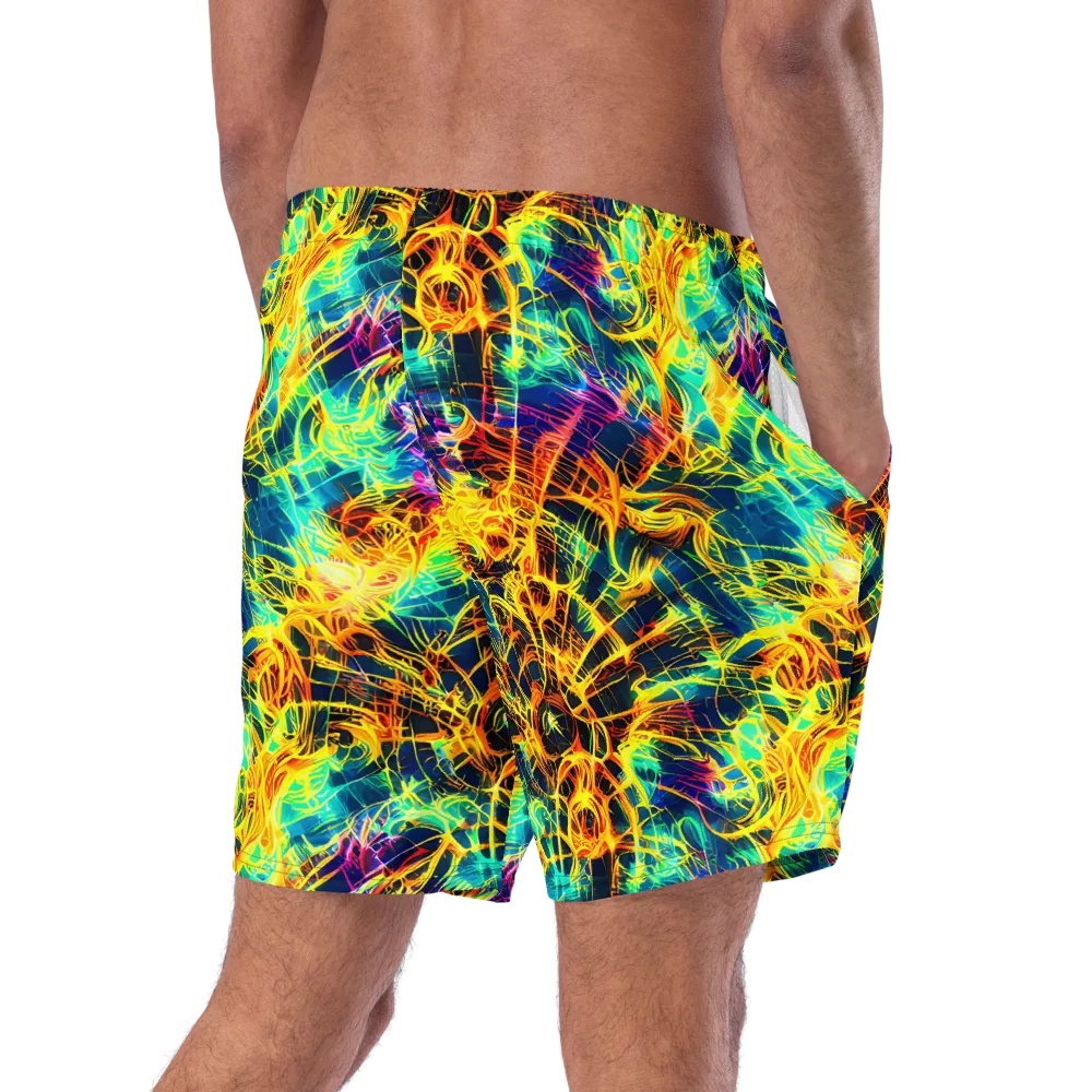 Kapp's Kaleidoscope on Swim Trunks — Right Back