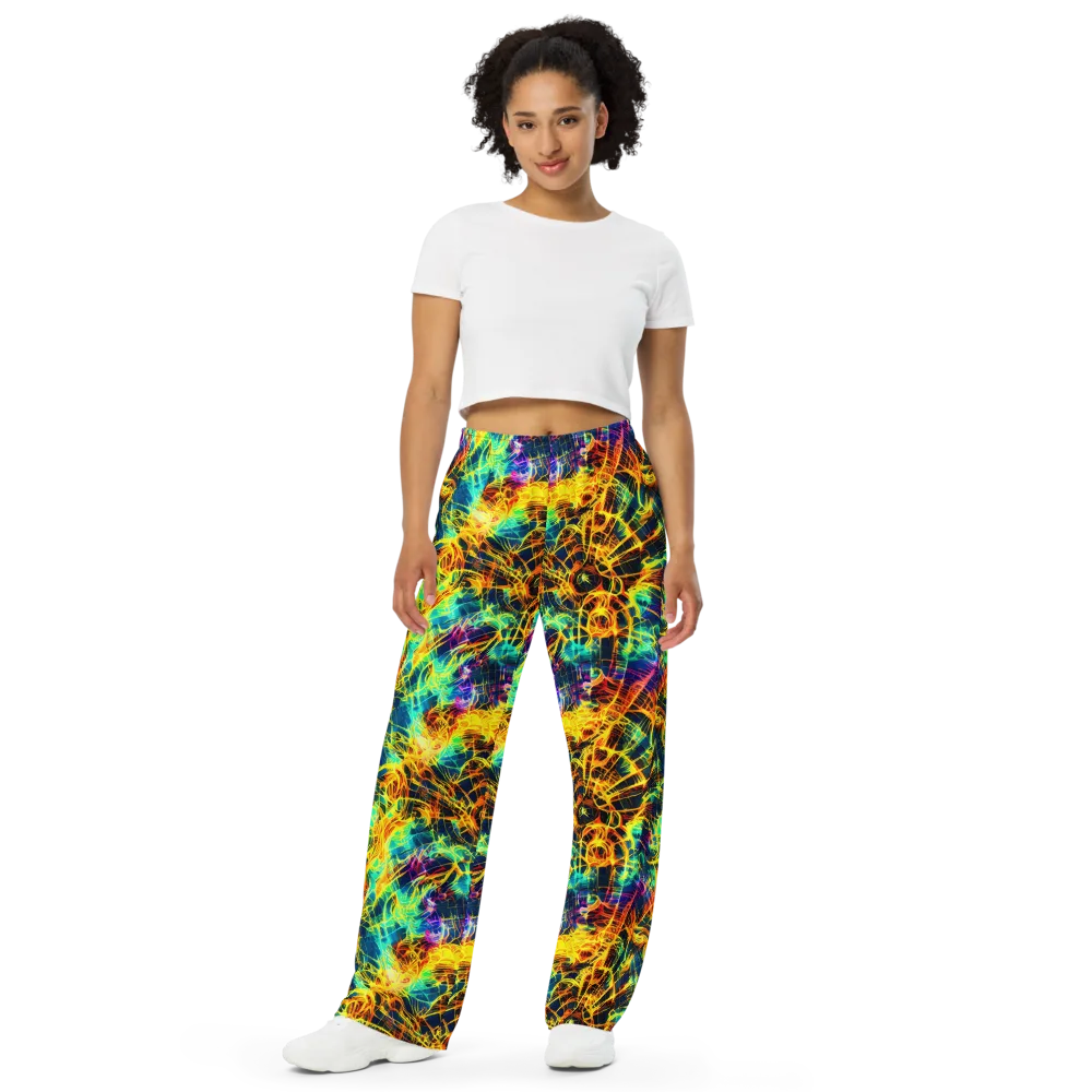 Kapp's Kaleidoscope on Wide-Leg Pants — Front