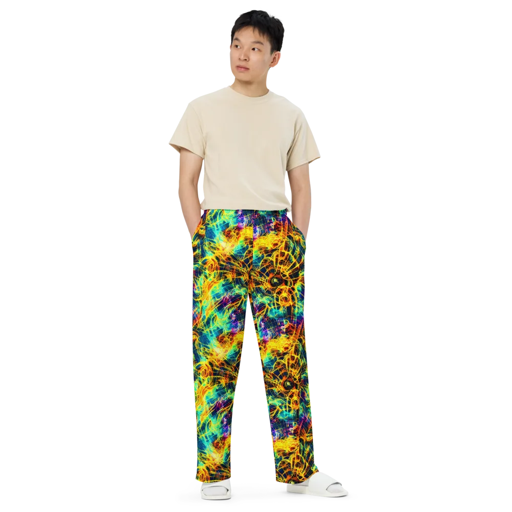 Kapp's Kaleidoscope on Wide-Leg Pants — Front