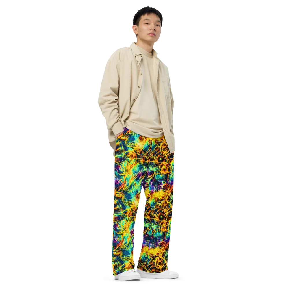 Kapp's Kaleidoscope on Wide-Leg Pants — Right Front
