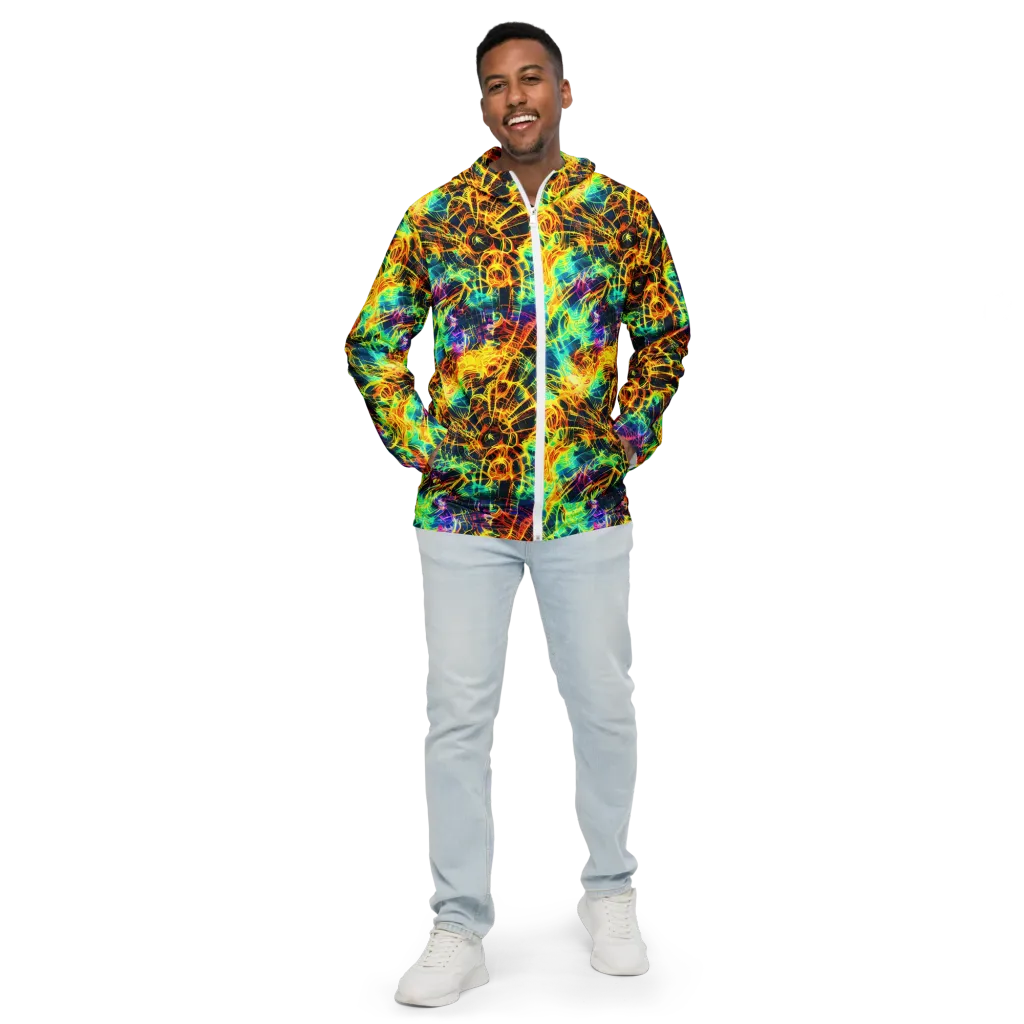 Kapp's Kaleidoscope on Men's Windbreaker — Front