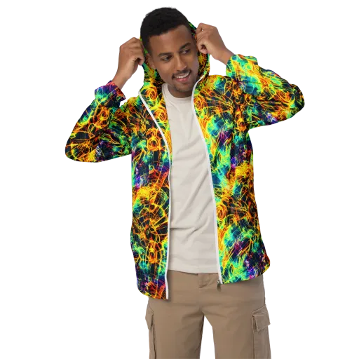 Kapp's Kaleidoscope on a Men's Windbreaker