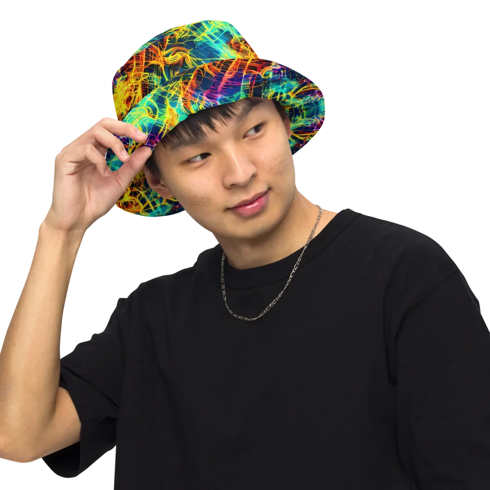Kapp's Kaleidoscope on Reversible Bucket Hat — Front Inside