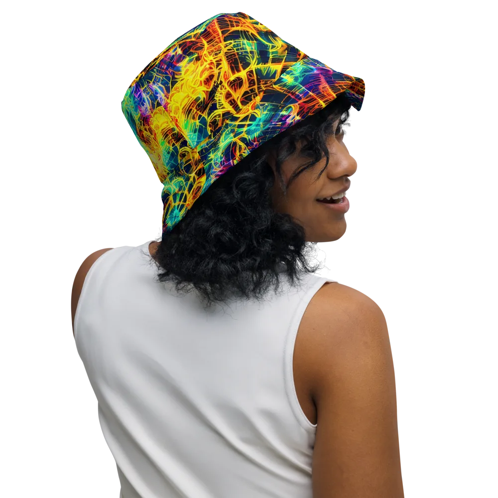 Kapp's Kaleidoscope on Reversible Bucket Hat — Right Outside