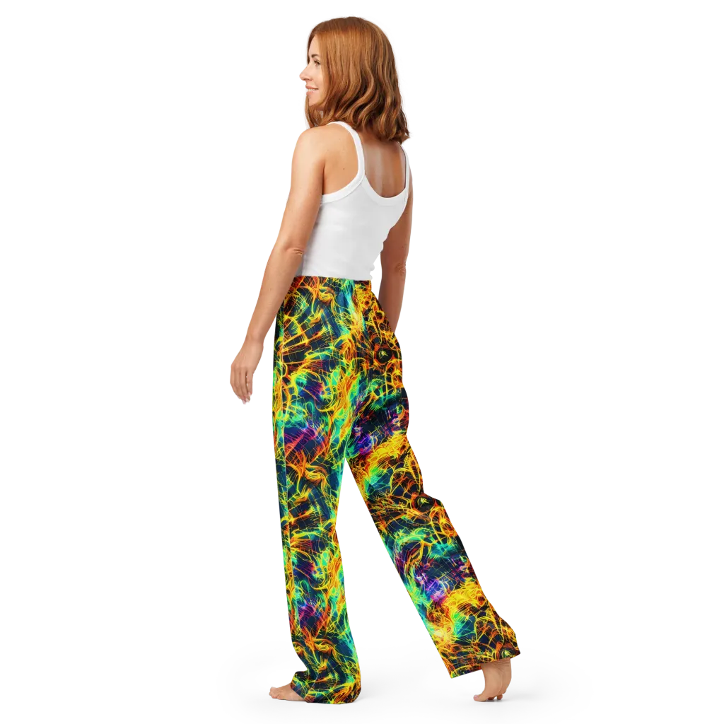 Kapp's Kaleidoscope on Women's Pajama Pants — Back