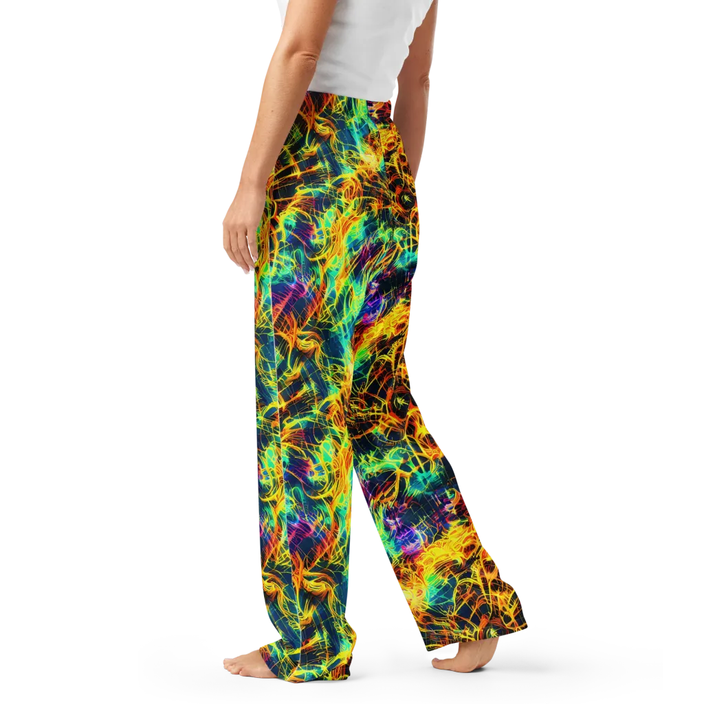 Kapp's Kaleidoscope on Women's Pajama Pants — Left