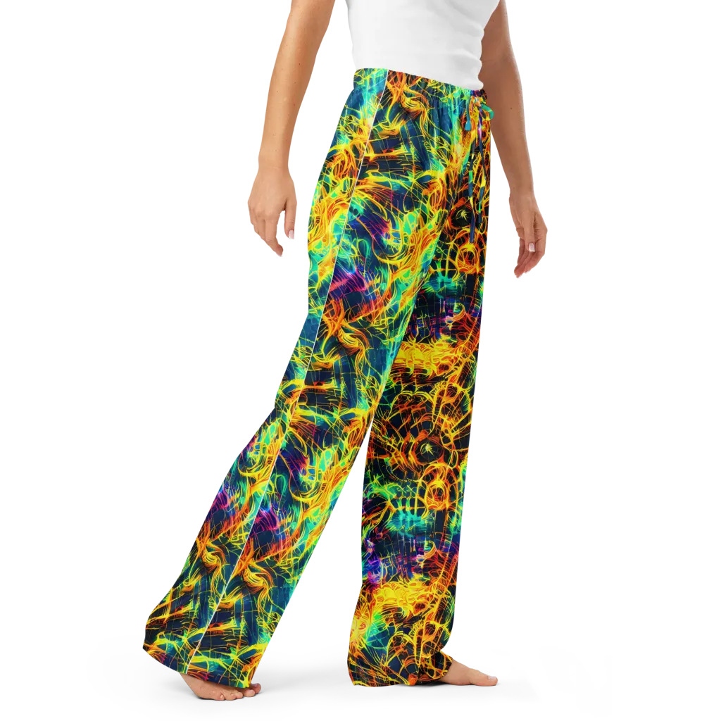 Kapp's Kaleidoscope on Women's Pajama Pants — Right Front