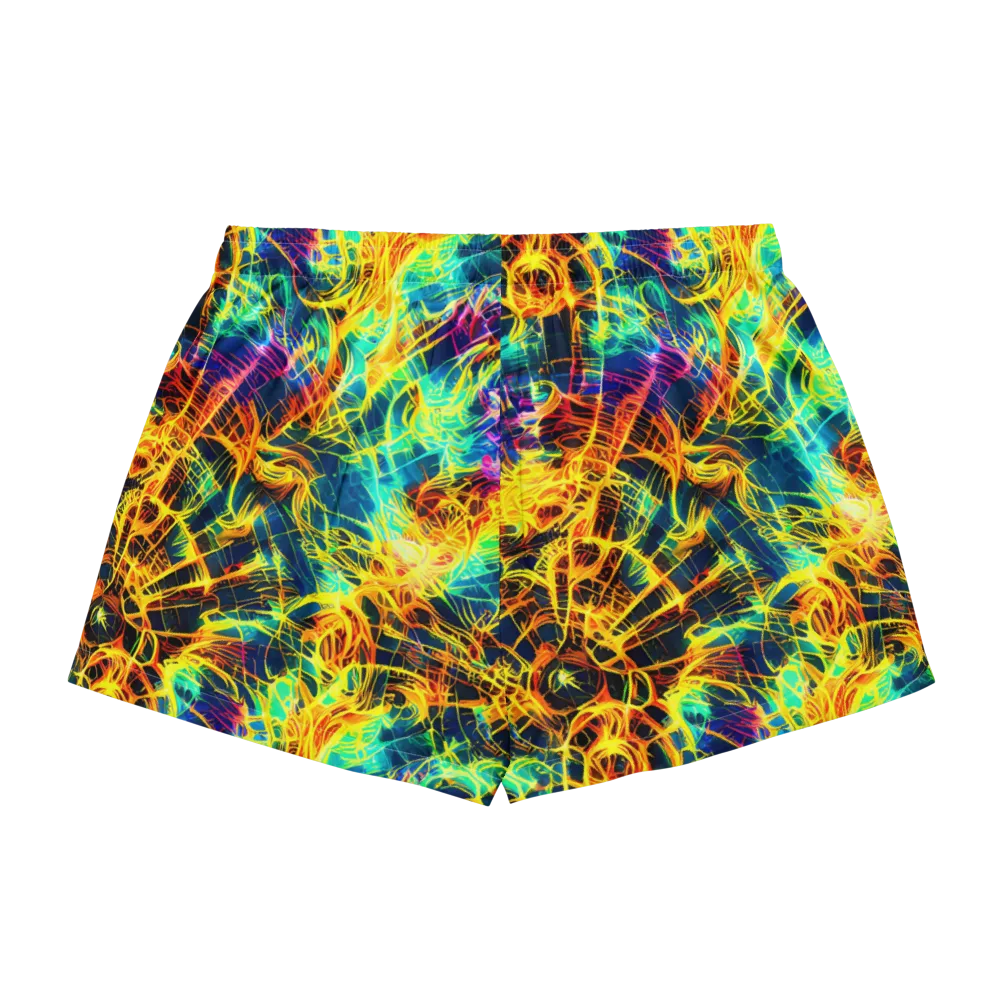 Kapp's Kaleidoscope on Women's Pajama Shorts — Back