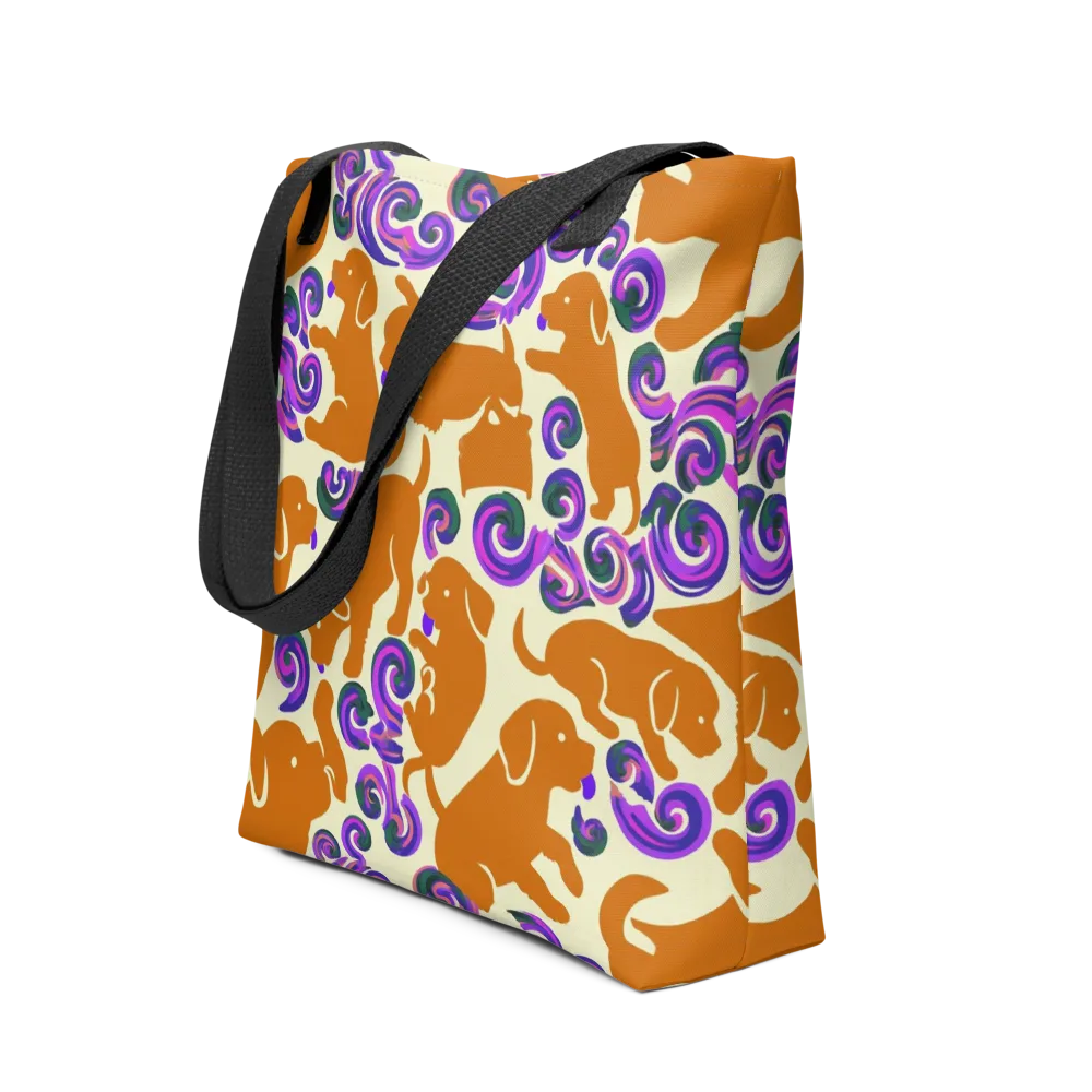 Copper Canine Carnival on Tote Bag — Front