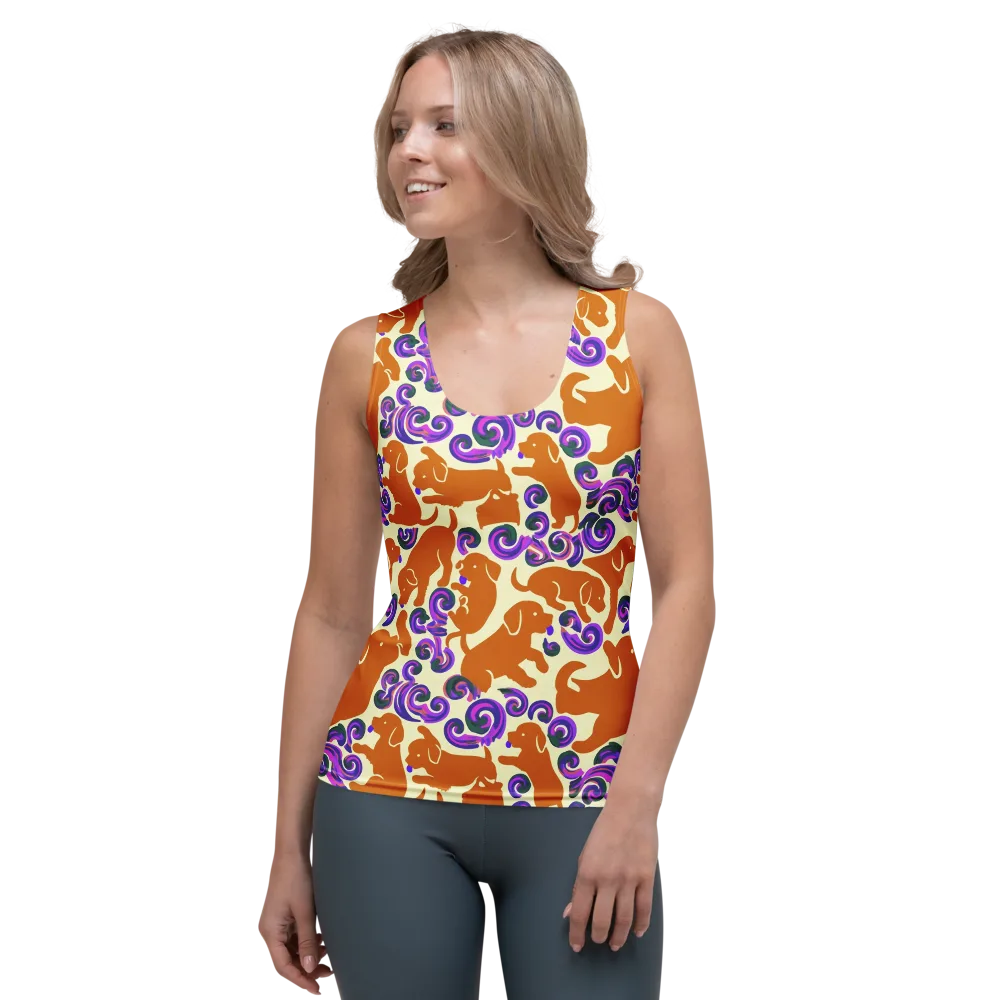 Copper Canine Carnival on Women's Tank Top — Front