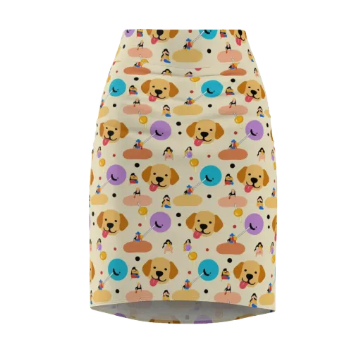 Paws And Pops on a Pencil Skirt