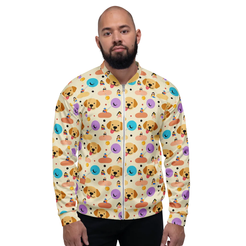 Paws And Pops on Bomber Jacket — Front