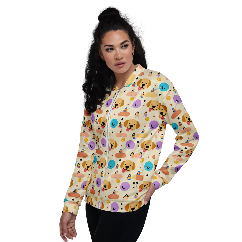 Paws And Pops on Bomber Jacket — Left