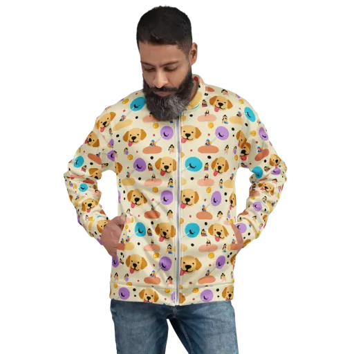 Paws And Pops on a Bomber Jacket