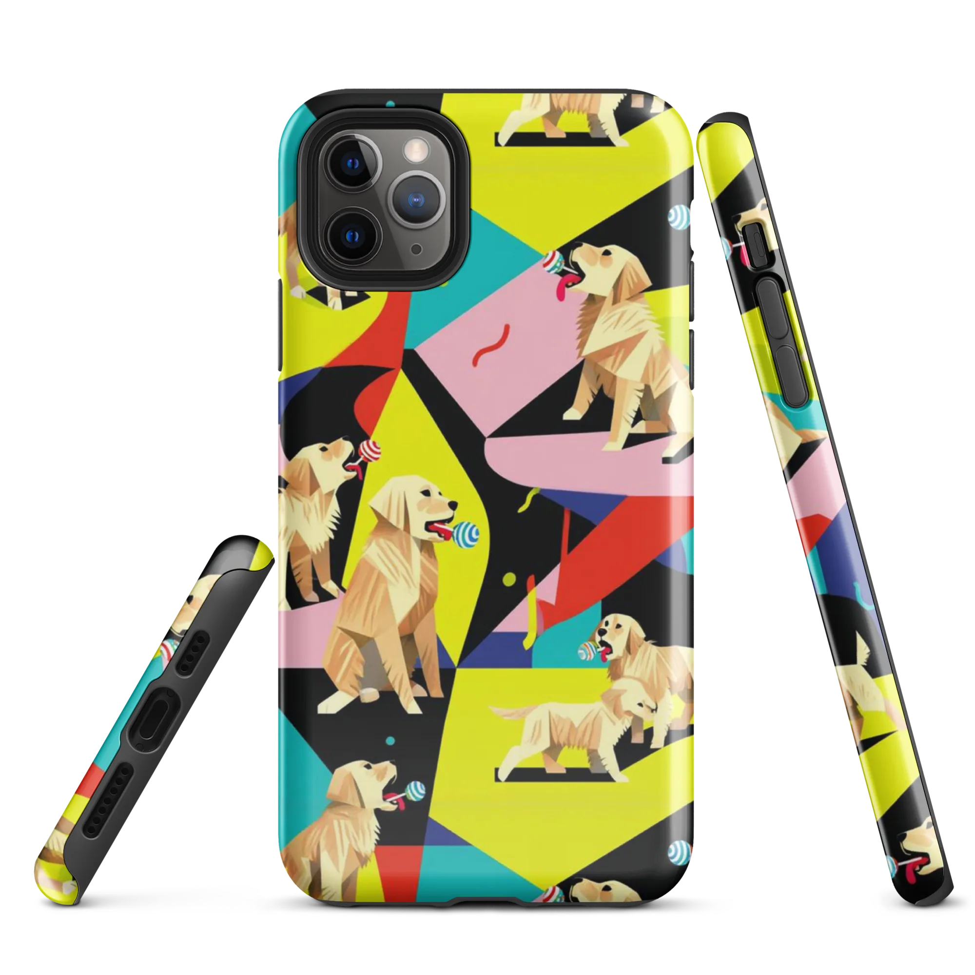 Candy Canine Geometry on Tough Case for iPhone® — Front
