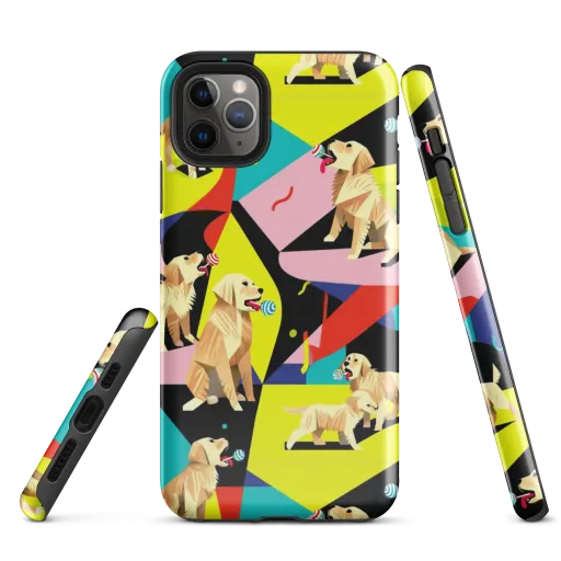 Candy Canine Geometry on a Tough Case for iPhone®