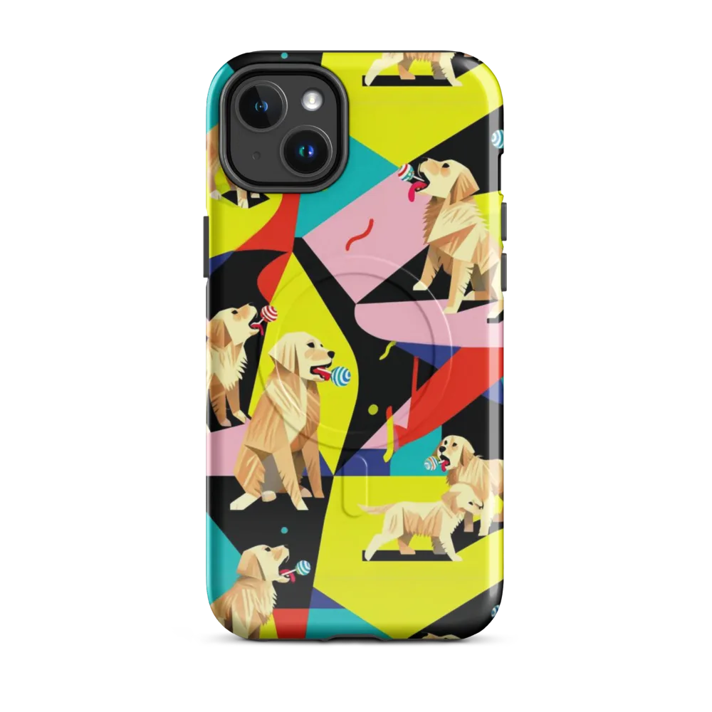 Candy Canine Geometry on MagSafe Tough Case for iPhone® — Front