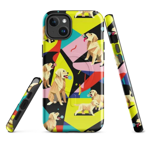 Candy Canine Geometry on a MagSafe Tough Case for iPhone®