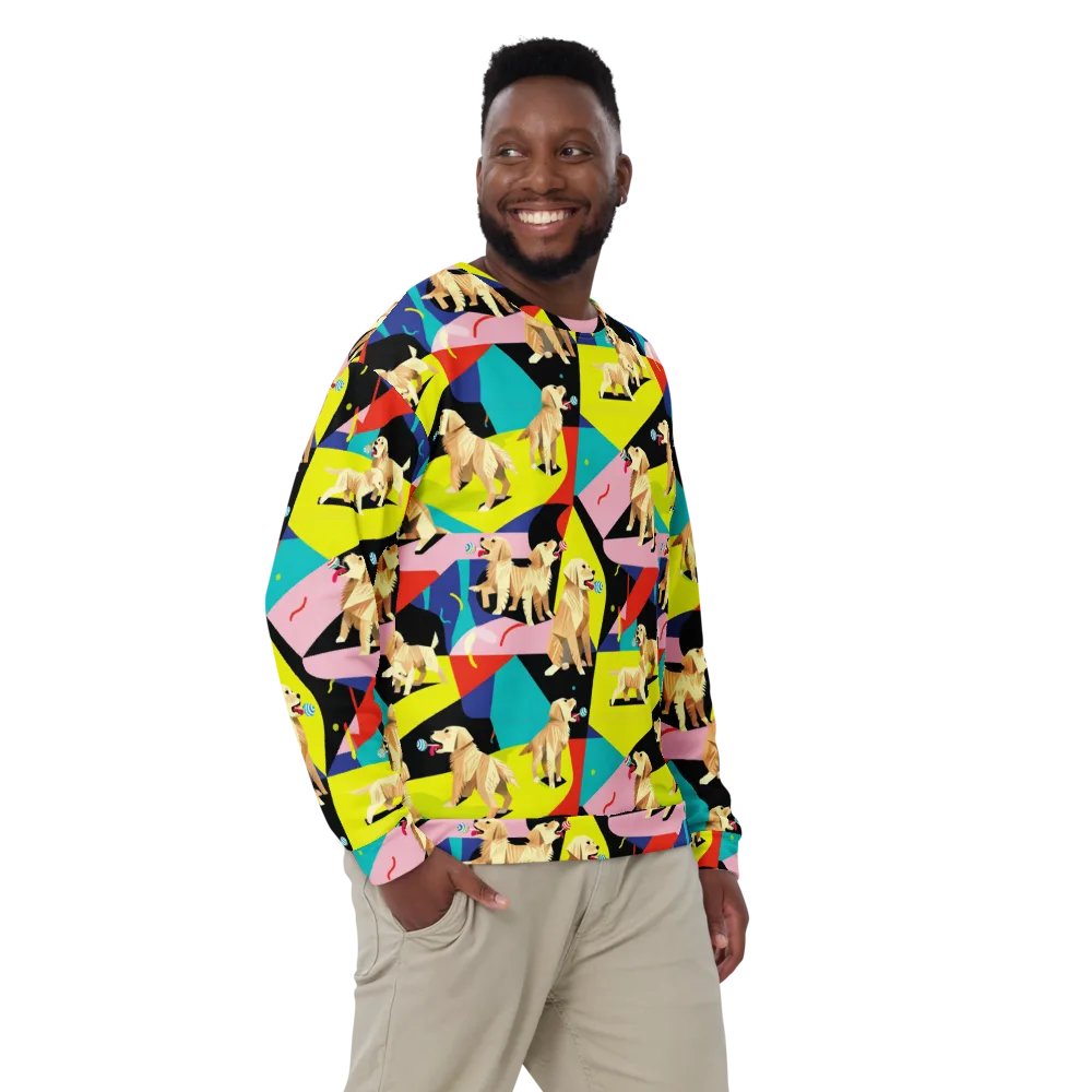Candy Canine Geometry on Sweatshirt — Front