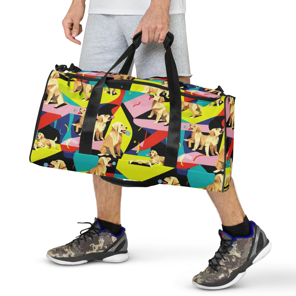 Candy Canine Geometry on Duffle Bag — Front