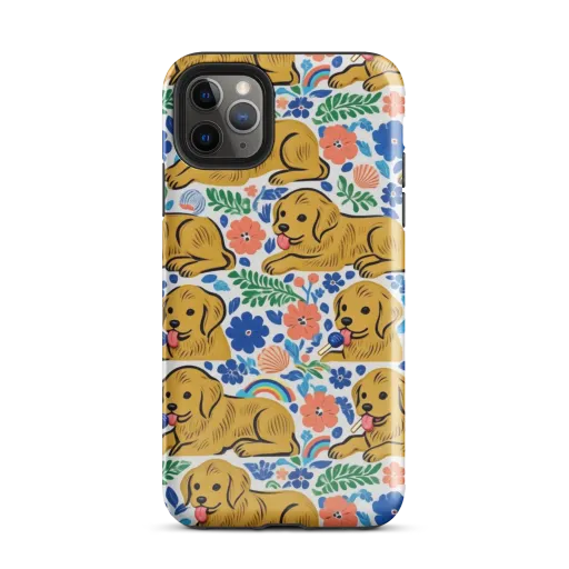 Golden Hour Hounds on a Tough Case for iPhone®