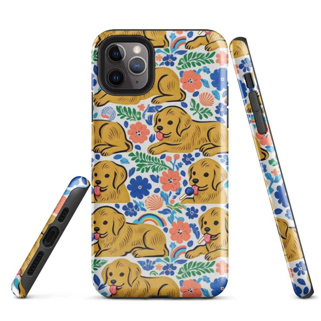 Golden Hour Hounds on Tough Case for iPhone® — Front