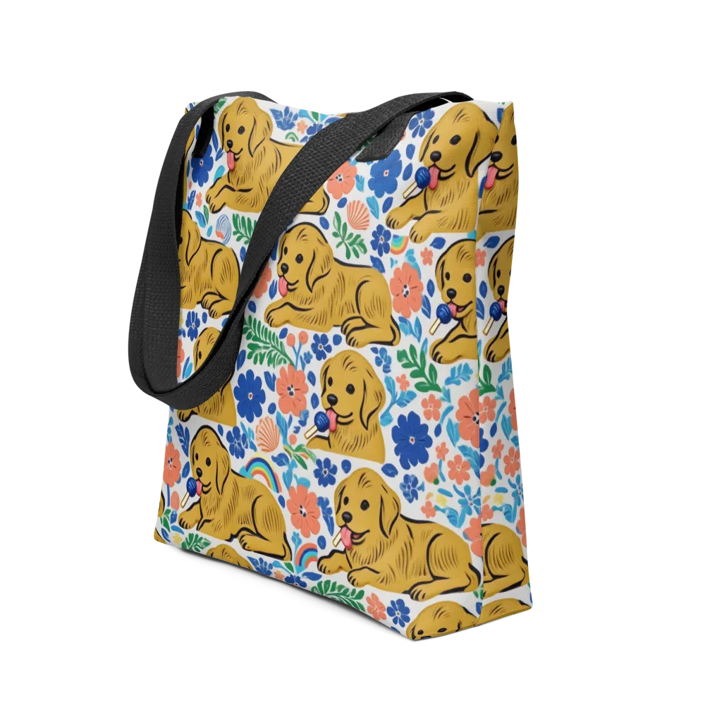 Golden Hour Hounds on Tote Bag — Front