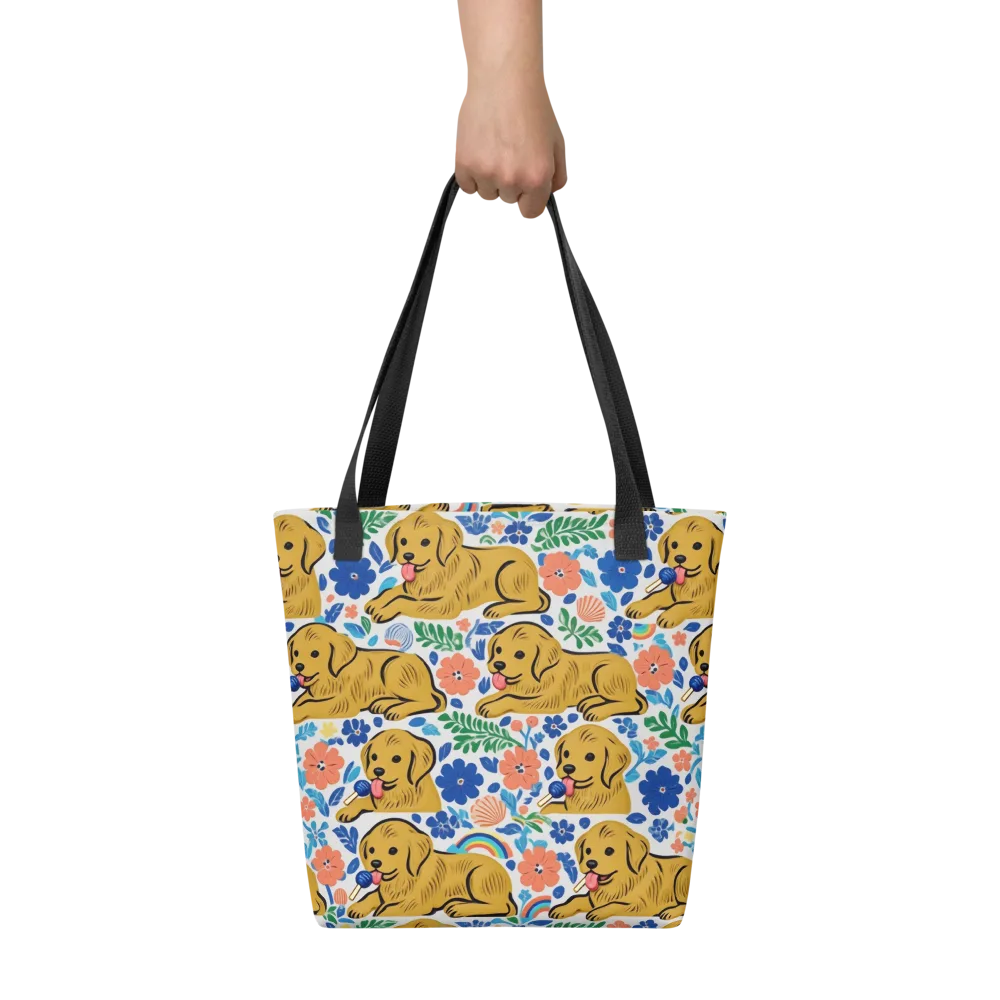 Golden Hour Hounds on Tote Bag — Front