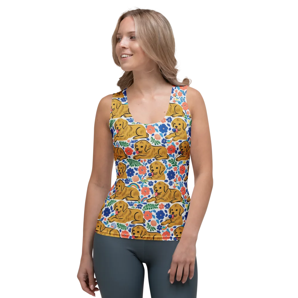 Golden Hour Hounds on Women's Tank Top — Front
