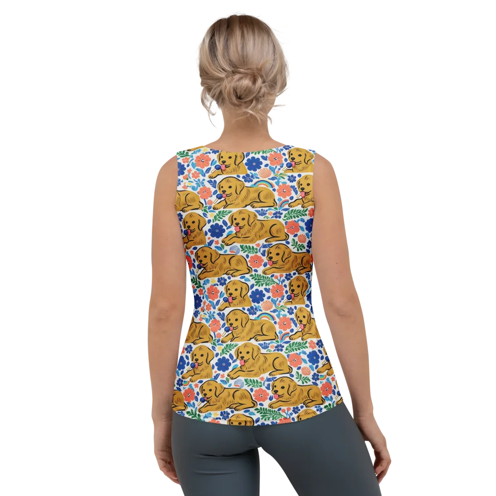 Golden Hour Hounds on Women's Tank Top — Back