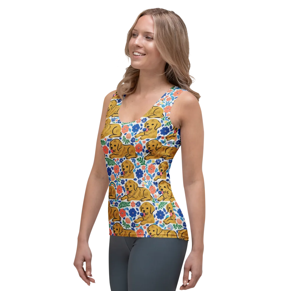Golden Hour Hounds on Women's Tank Top — Left Front