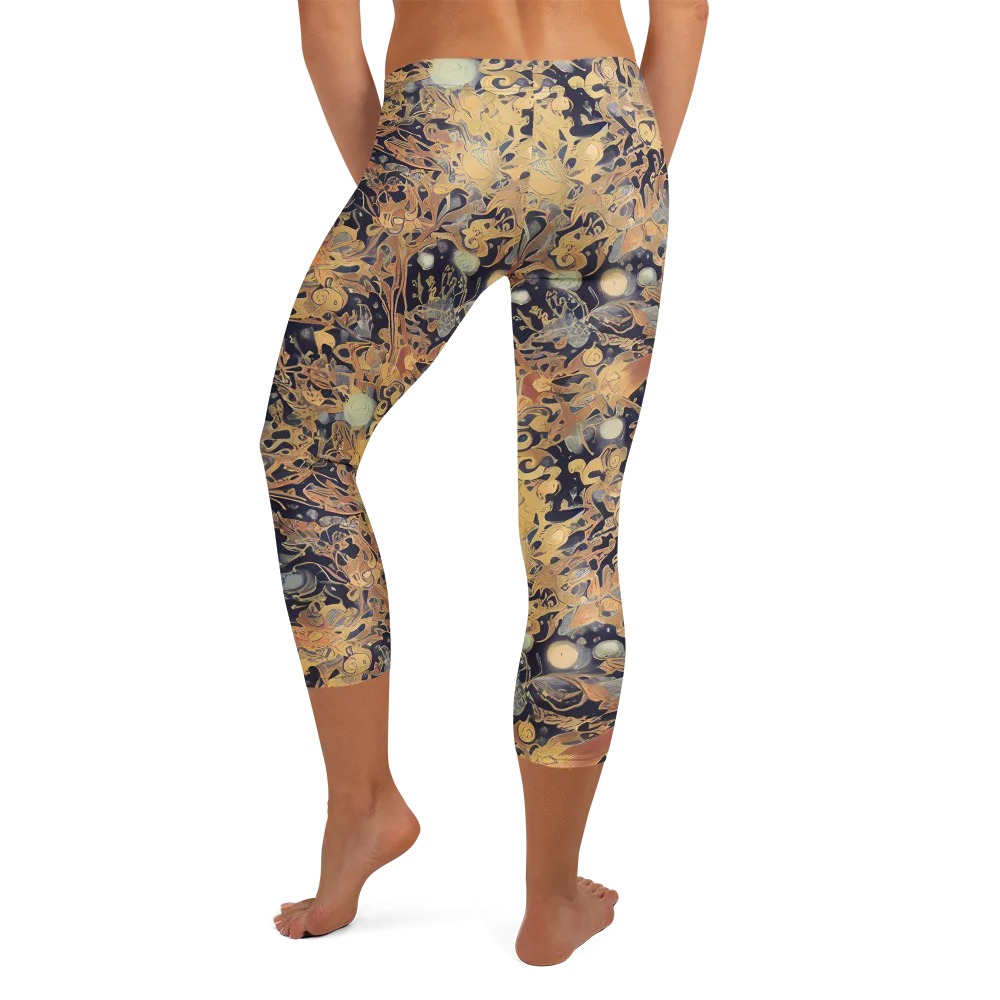 Kessel's Dream on Capri Leggings — Back