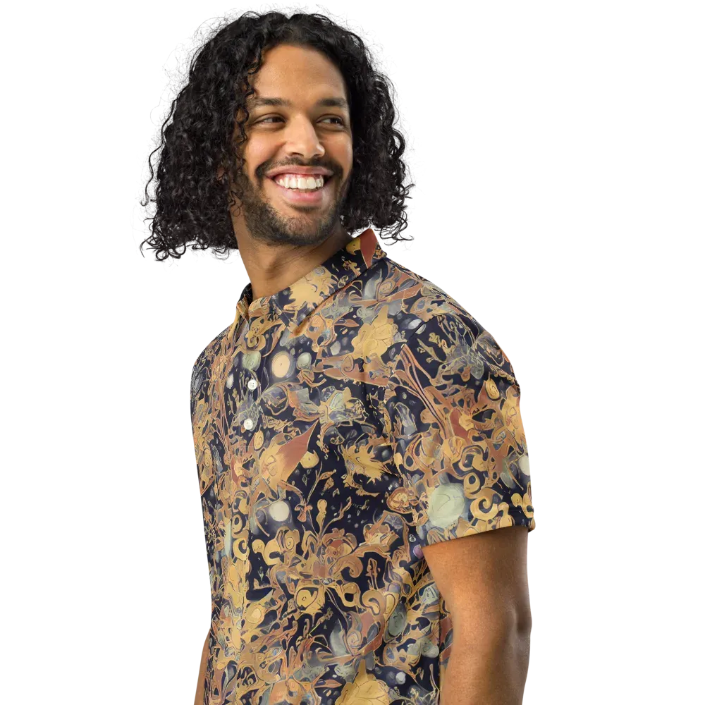 Kessel's Dream on Men's Slim Fit Polo Shirt — Left Front