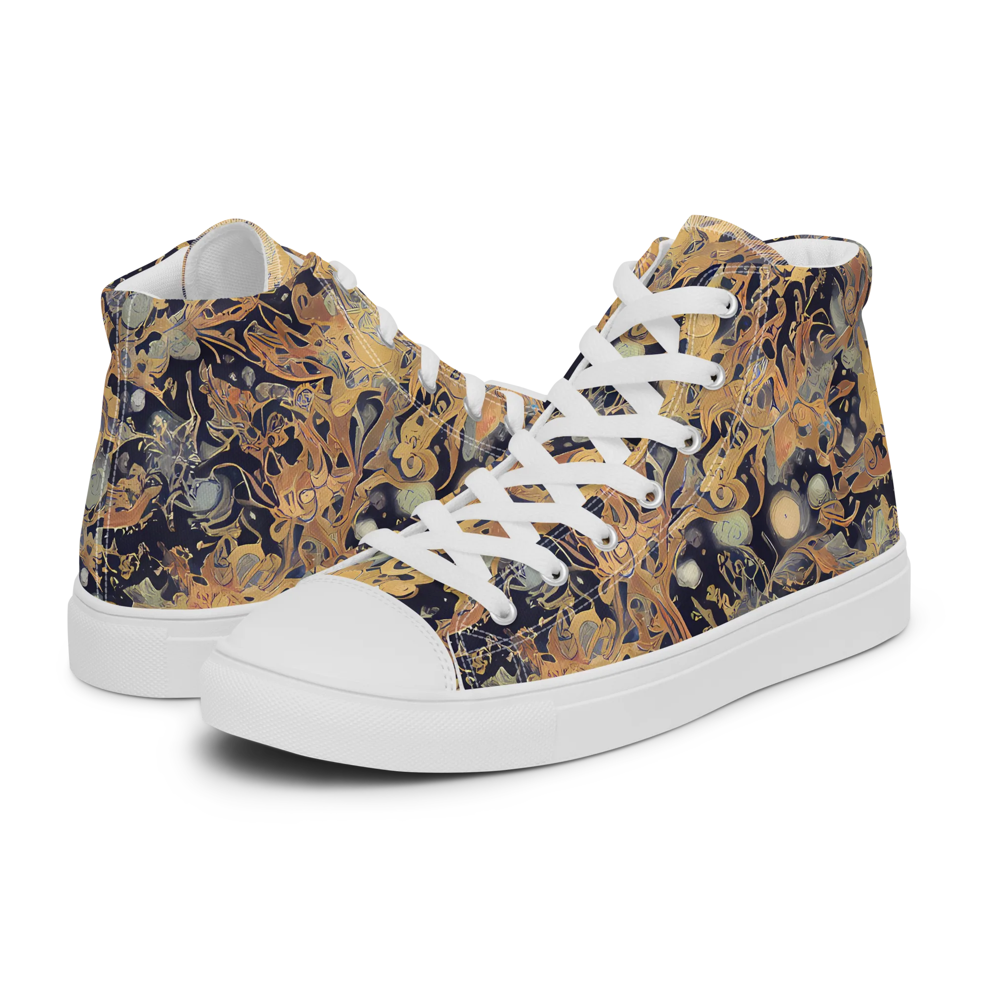 Kessel's Dream on Men's High Top Canvas Shoes — Left