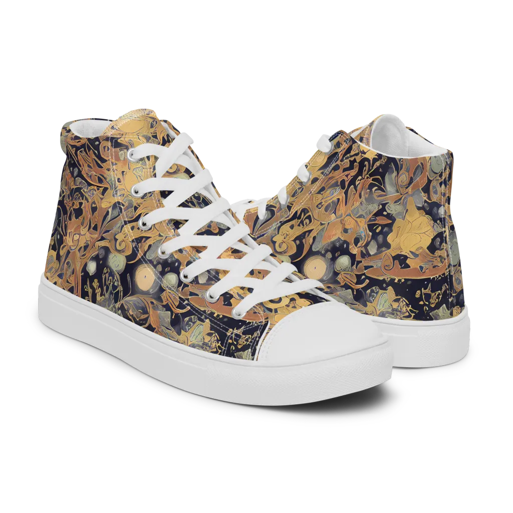 Kessel's Dream on Men's High Top Canvas Shoes — Right