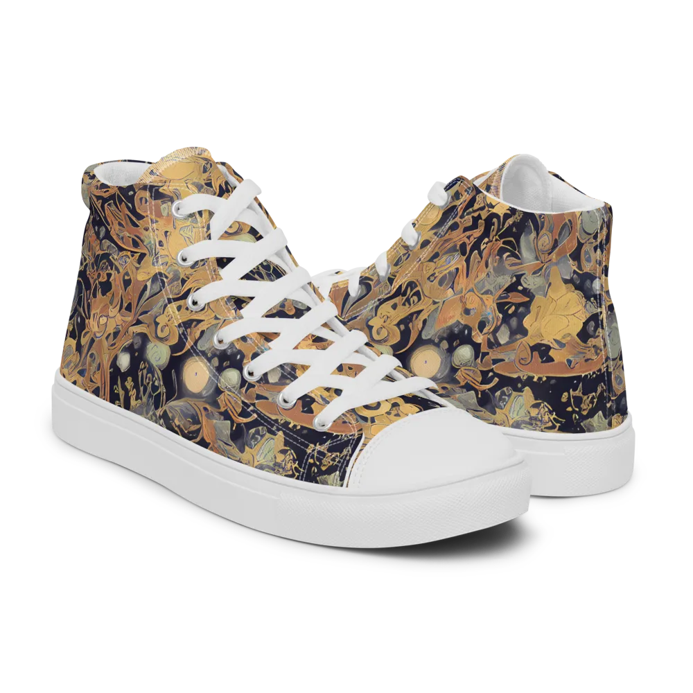 Kessel's Dream on Women's High Top Canvas Shoes — Right