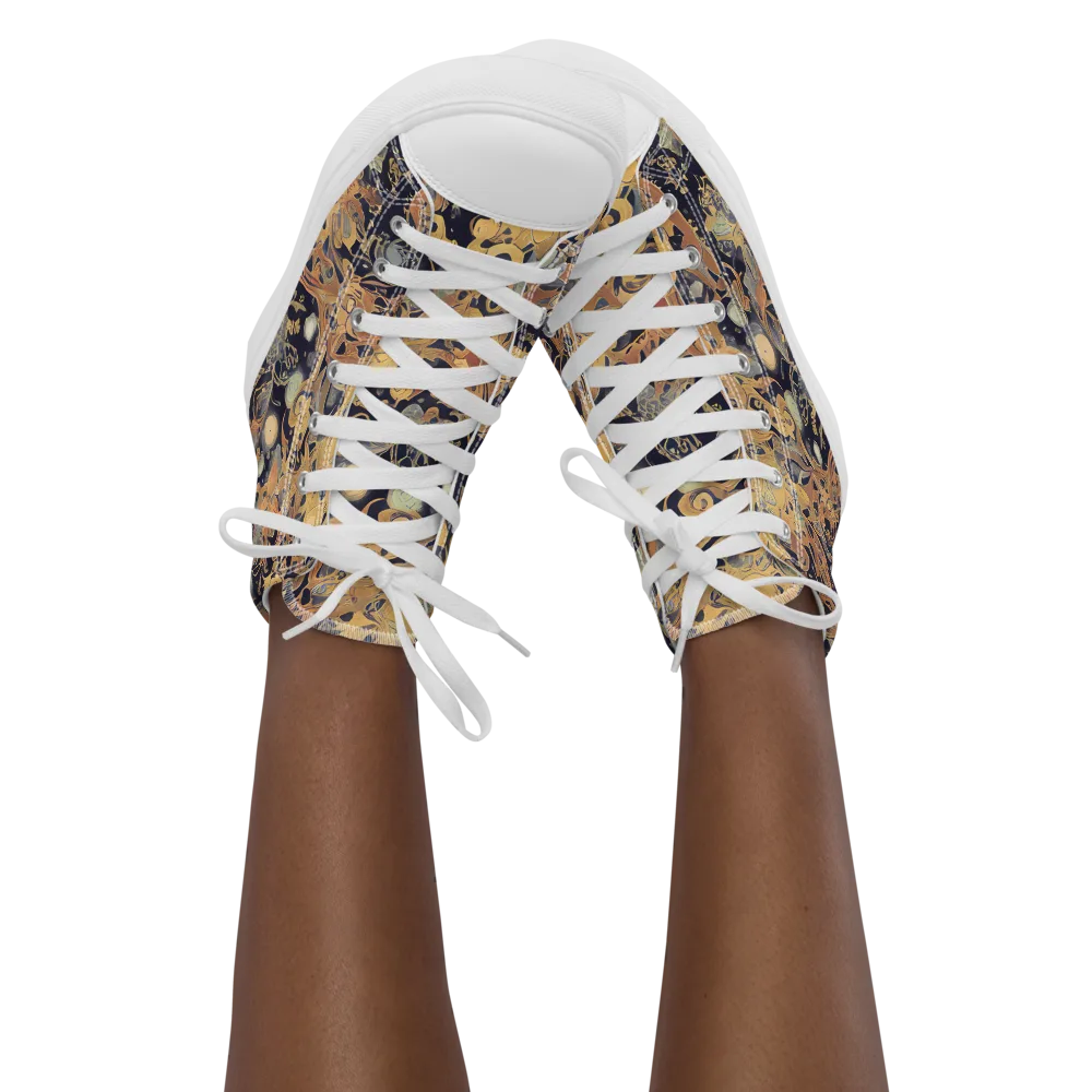 Kessel's Dream on Women's High Top Canvas Shoes — Front