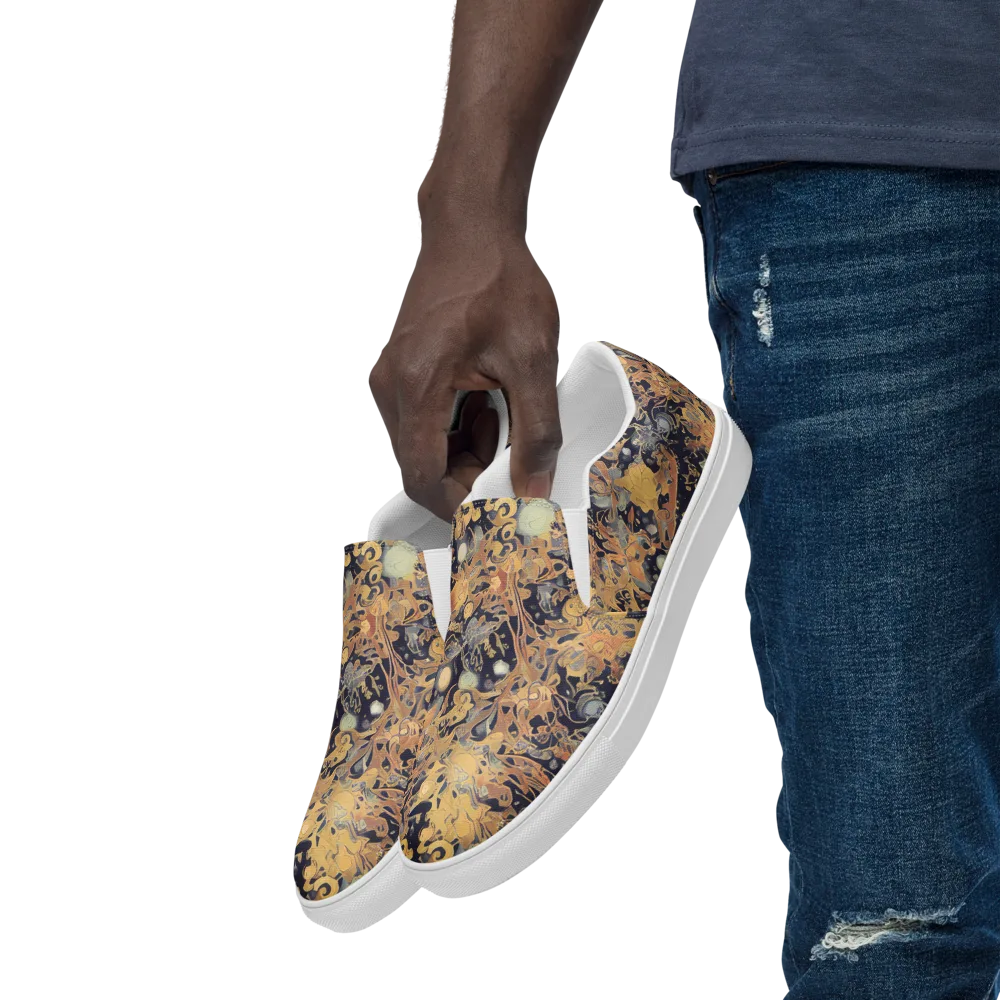 Kessel's Dream on Men's Slip-On Canvas Shoes — Left Front