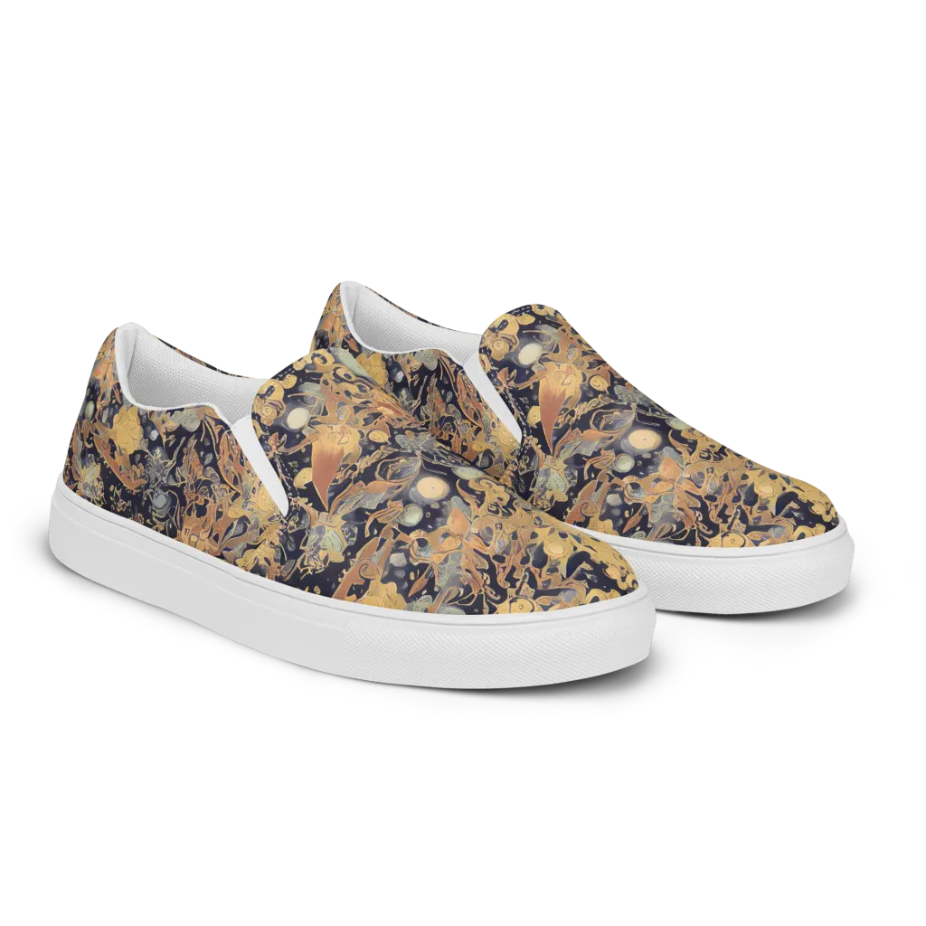 Kessel's Dream on Women's Slip-On Canvas Shoes — Right Front