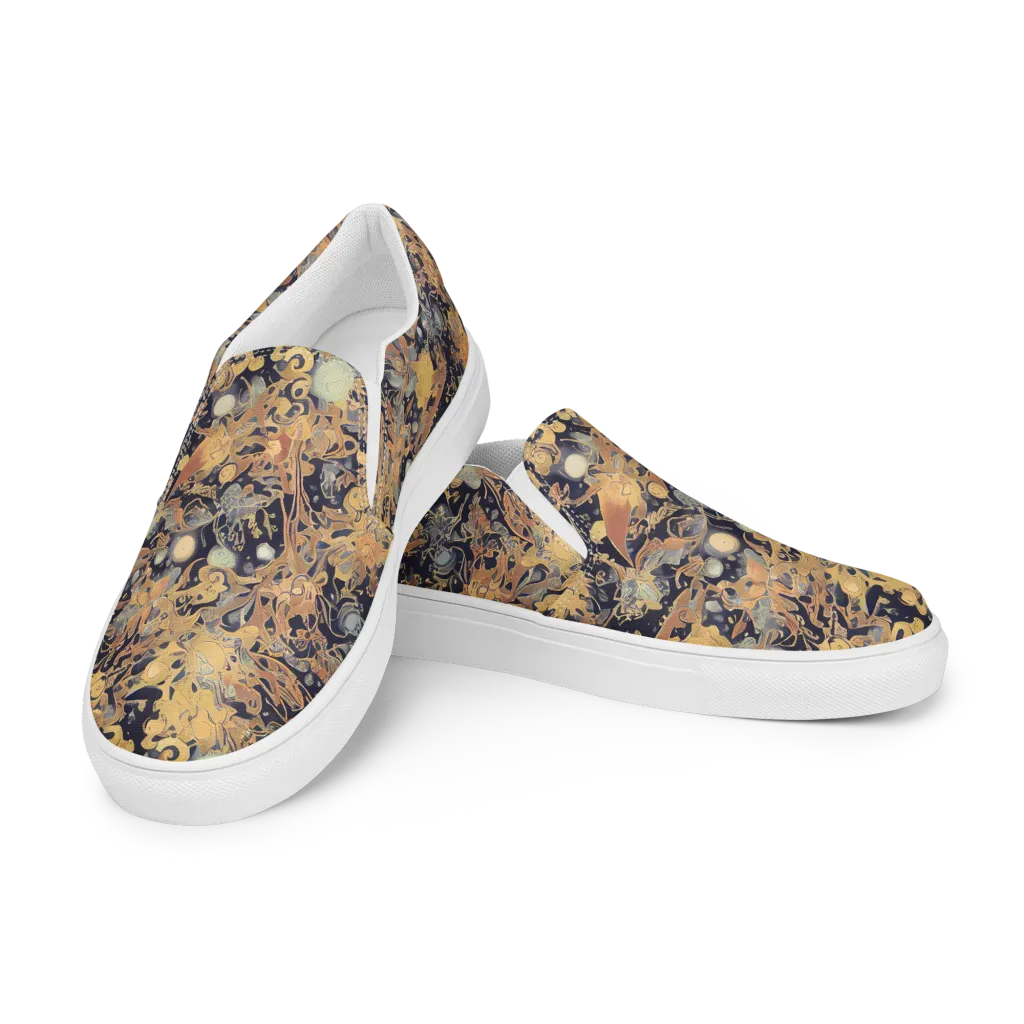 Kessel's Dream on Women's Slip-On Canvas Shoes — Left Front